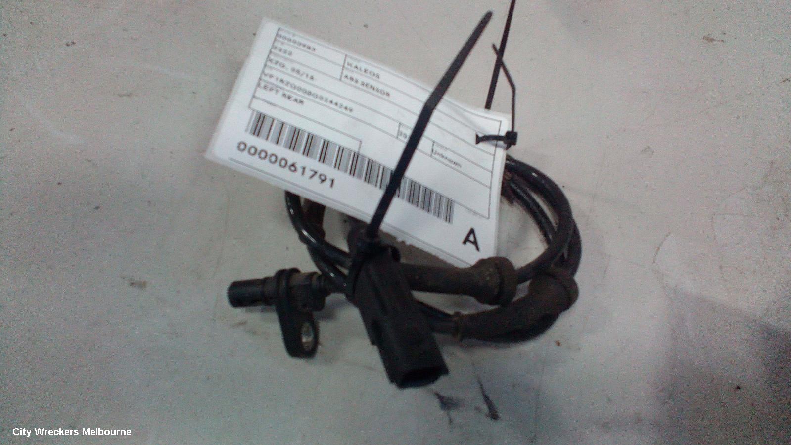 RENAULT KALEOS ABS SENSOR, XZG, LH REAR, AWD, 05/2016 ONWARDS