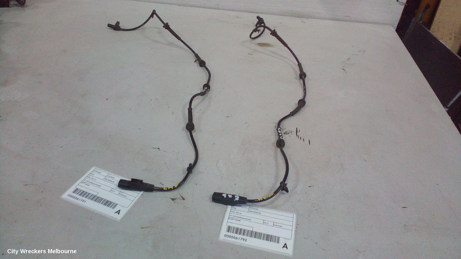 RENAULT KALEOS ABS SENSOR, XZG, RH REAR, FWD, 05/2016 ONWARDS