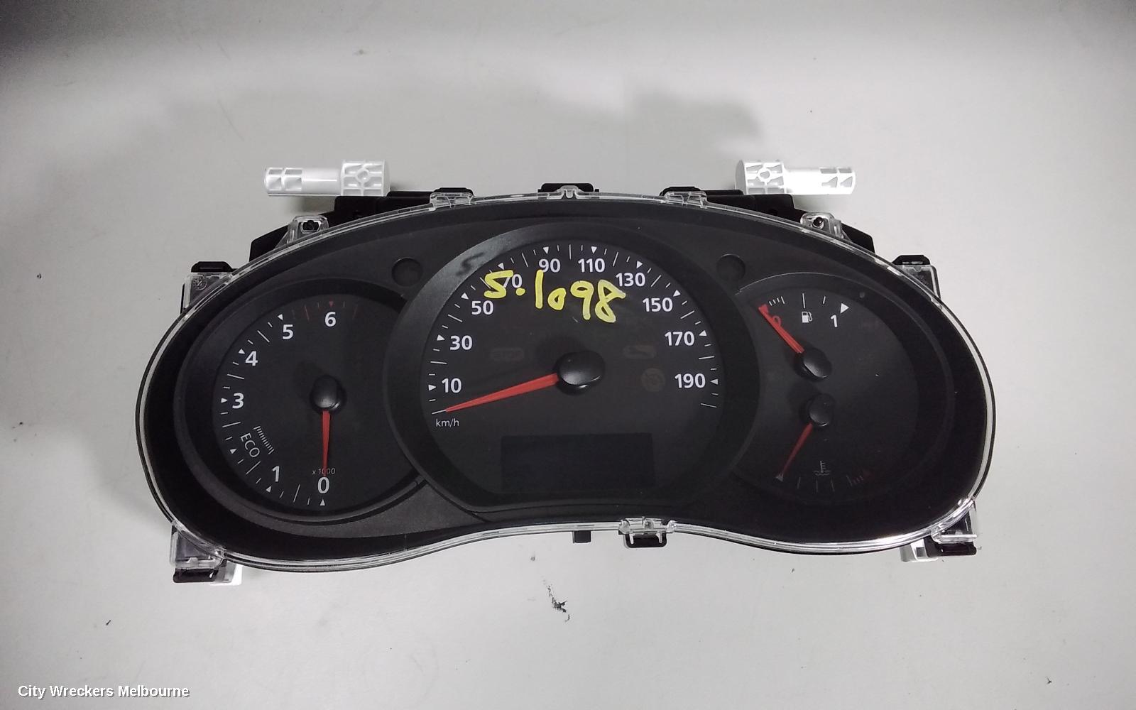 RENAULT KANGOO INSTRUMENT CLUSTER, INSTRUMENT CLUSTER, DIESEL, MANUAL T/M TYPE, X61, 09/2013 ONWARDS