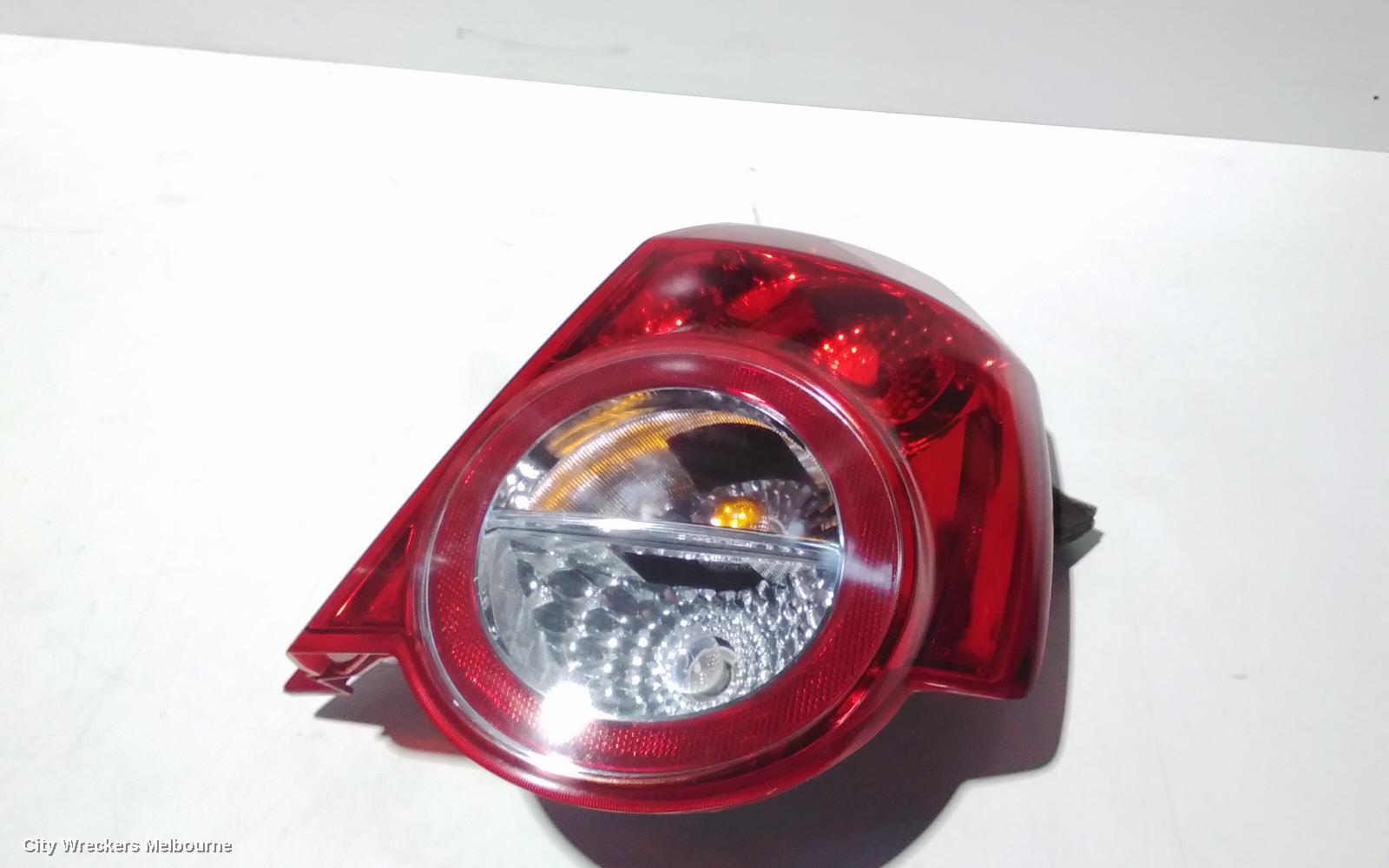 HOLDEN BARINA RIGHT TAILLIGHT, TK, HATCH, 07/2008 - 12/2012