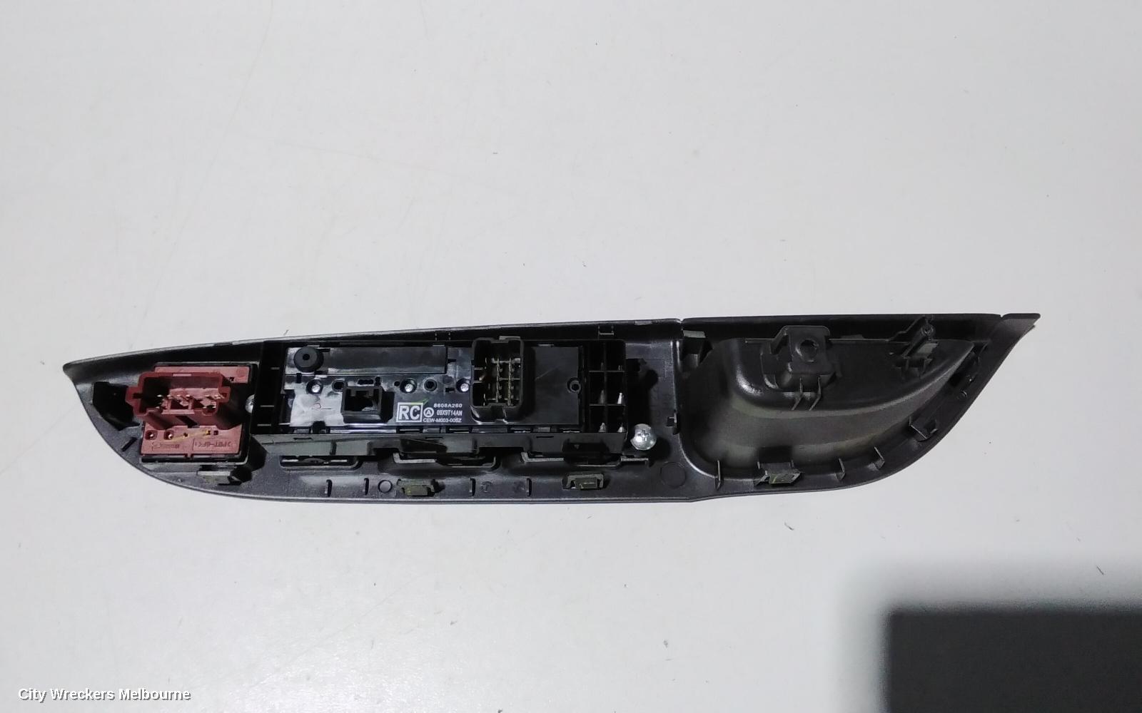 MITSUBISHI ASX PWR DR WIND SWITCH, RH FRONT (MASTER SWITCH), XB-XC, 07/2013 ONWARDS