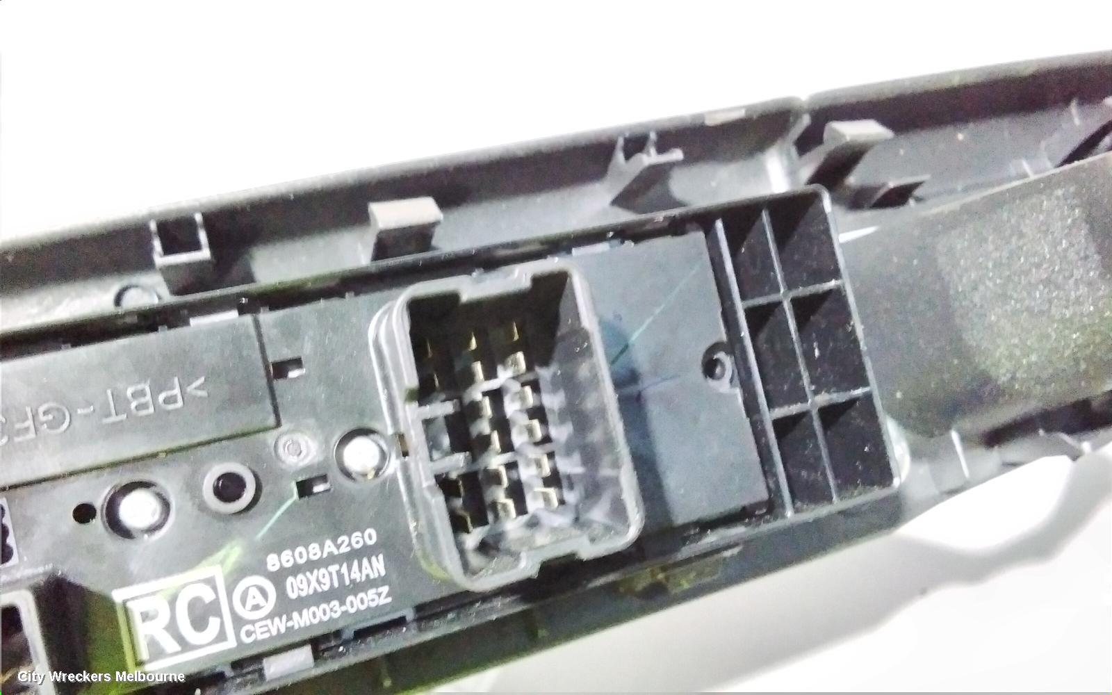 MITSUBISHI ASX PWR DR WIND SWITCH, RH FRONT (MASTER SWITCH), XB-XC, 07/2013 ONWARDS