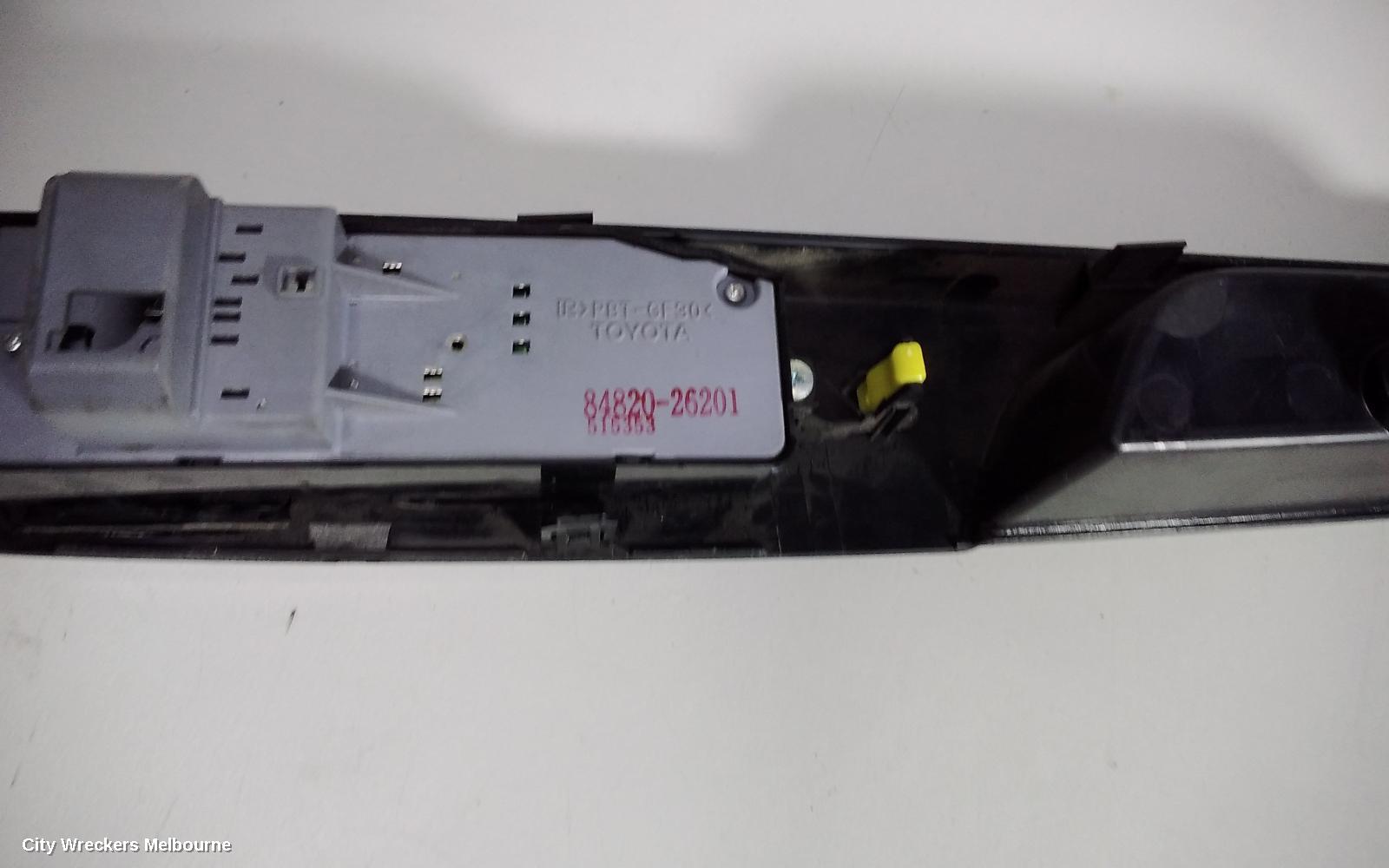 TOYOTA HIACE PWR DR WIND SWITCH, RH FRONT (MASTER SWITCH), TRH/KDH, 03/2005 - 02/2014