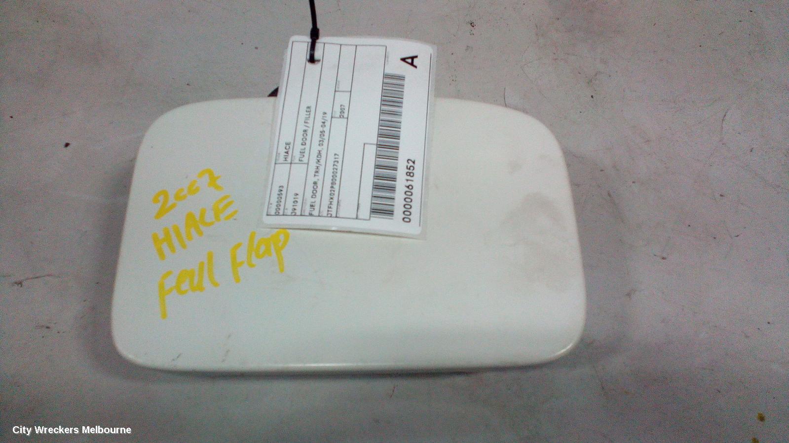 TOYOTA HIACE FUEL DOOR / FILLER, FUEL DOOR, TRH/KDH, 03/2005 - 04/2019
