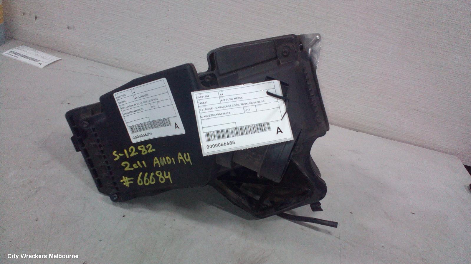 AUDI A4 AIR CLEANER/BOX, AIR CLEANER, B8 8K, 2.0, DIESEL, 02/2008 - 09/2015