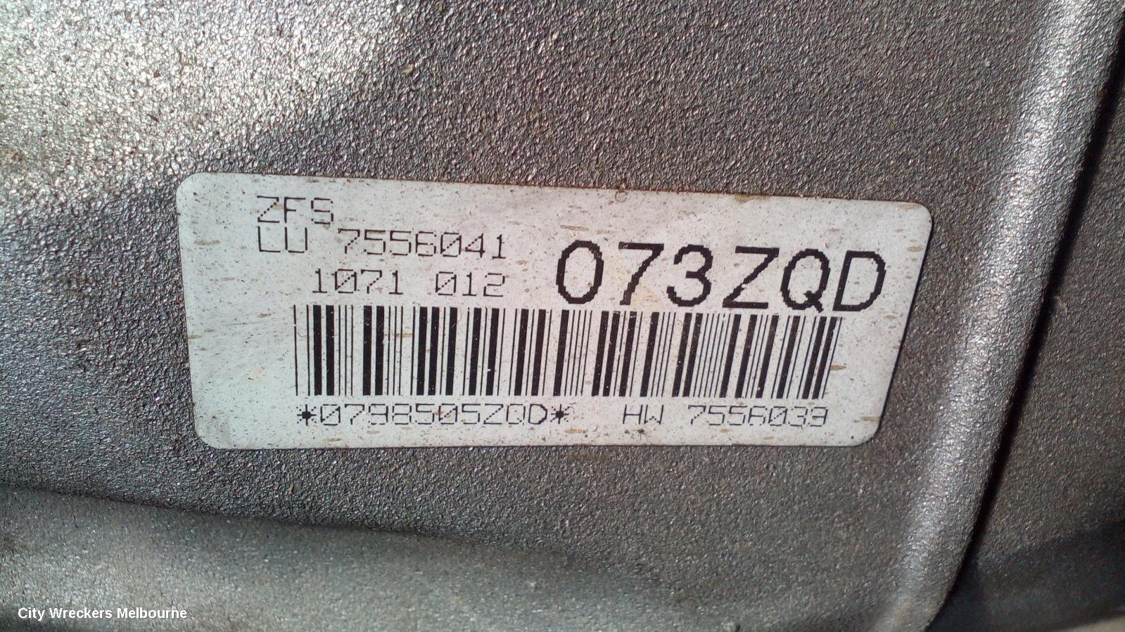 BMW 3 SERIES TRANS/GEARBOX, AUTO, PETROL, 2.0, 320I, N46, E90, 6HP19 QD TAG, 03/2005 - 09/2007