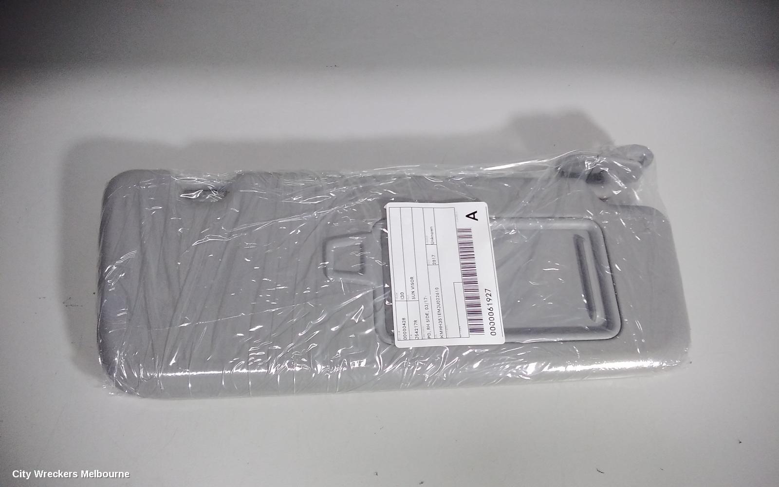 HYUNDAI I30 SUNVISOR, PD, RH SIDE, 03/2017 ONWARDS