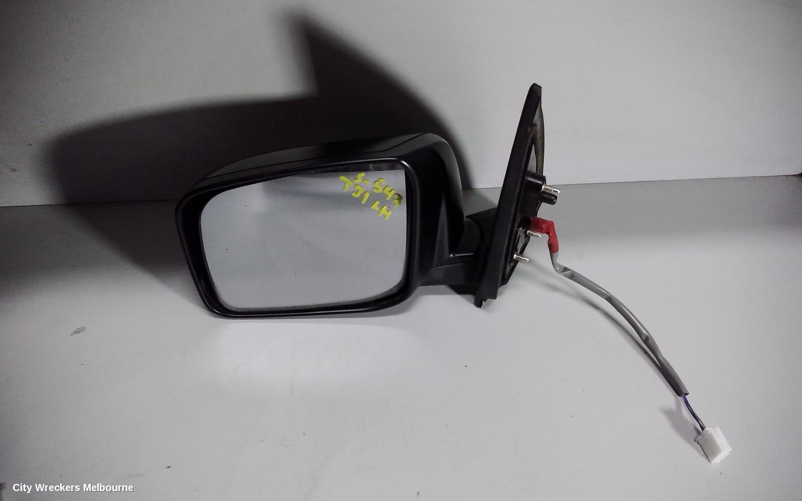 NISSAN XTRAIL LEFT DOOR MIRROR, T31, NON CAMERA TYPE, 09/2007 - 04/2014