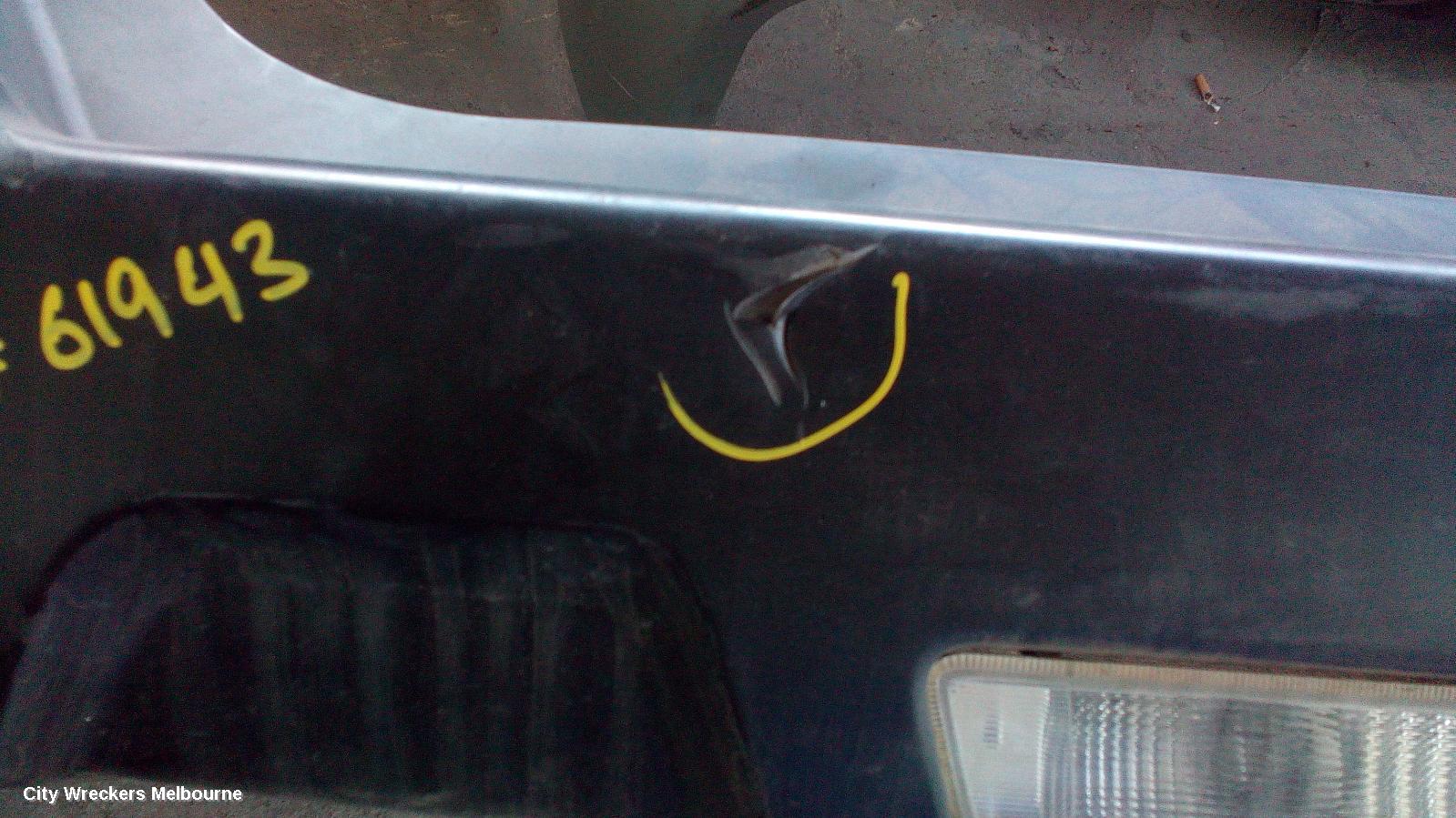 NISSAN XTRAIL REAR BUMPER, T31, W/ PARK SENSOR TYPE, 09/2007 - 12/2013