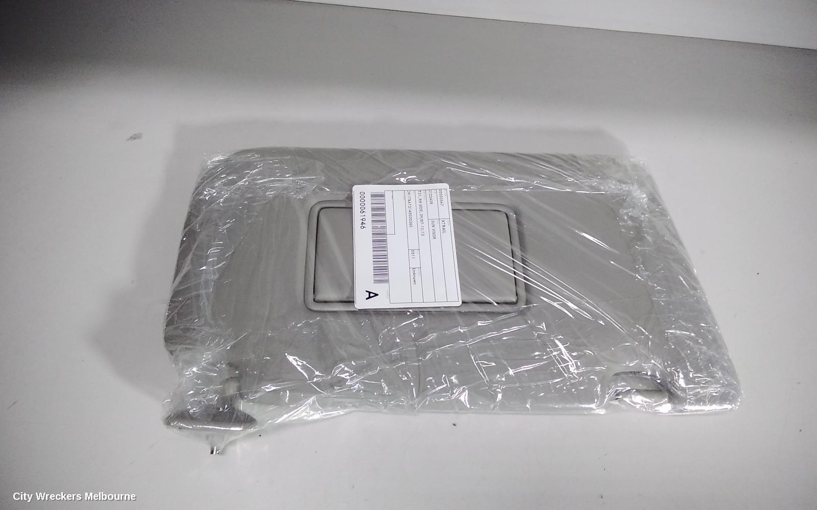 NISSAN XTRAIL SUNVISOR, T31, RH SIDE, 09/2007 - 12/2013