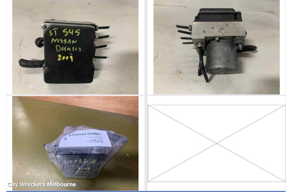 NISSAN DUALIS ABS PUMP/MODULATOR, J10, P/N 476601YA4A, 10/2007 - 05/2014
