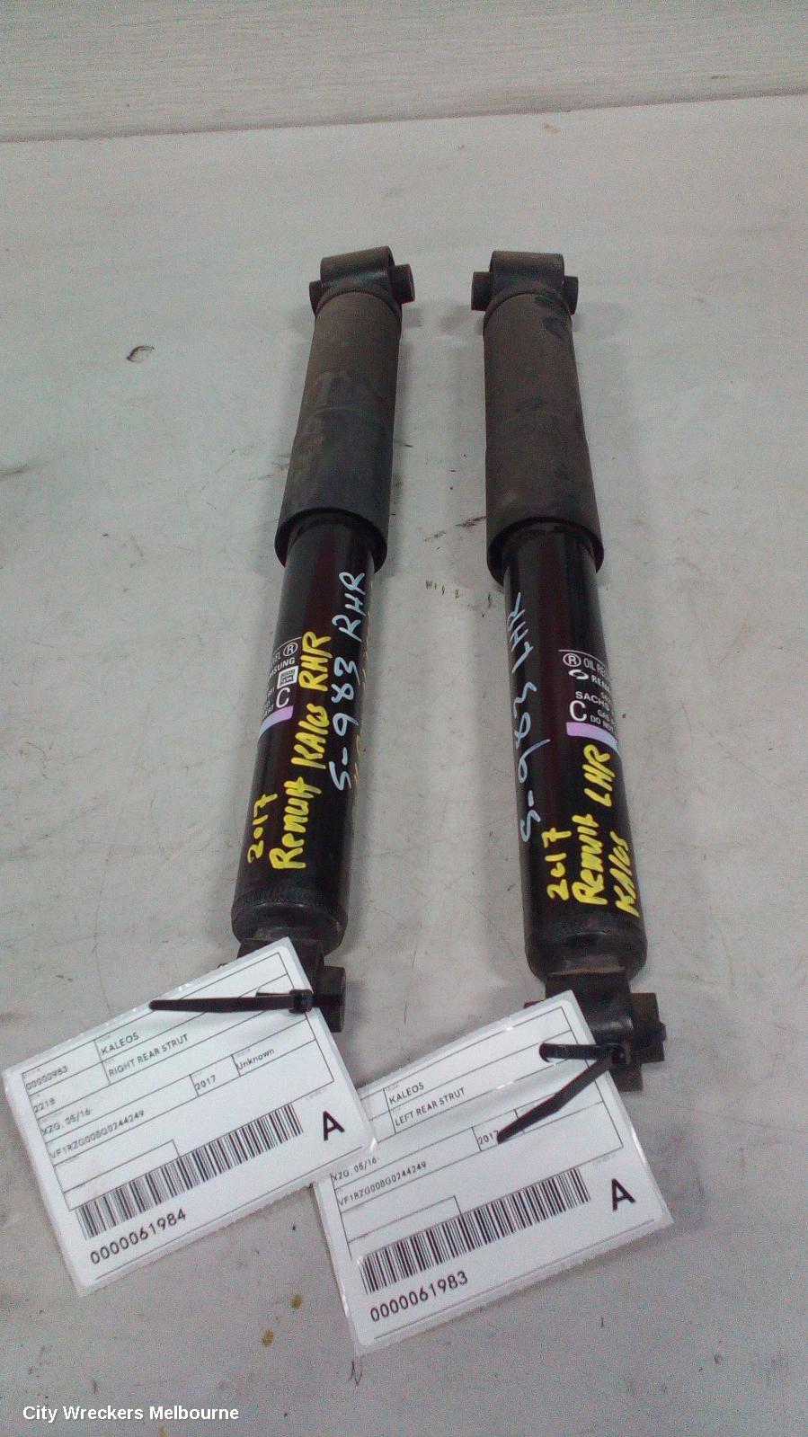 RENAULT KALEOS RIGHT REAR STRUT, XZG, 05/2016 ONWARDS