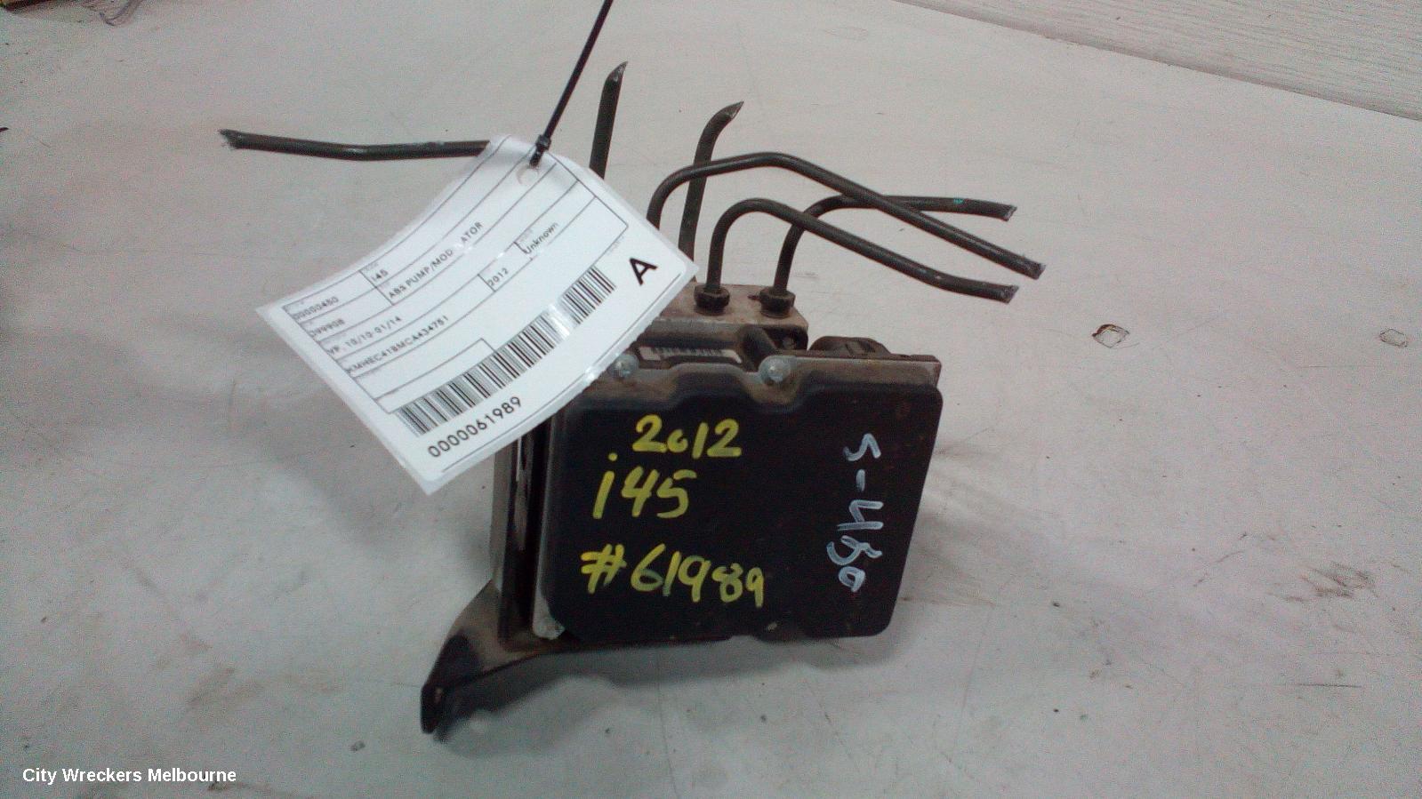 HYUNDAI I45 ABS PUMP/MODULATOR, YF, 10/2010 - 01/2014