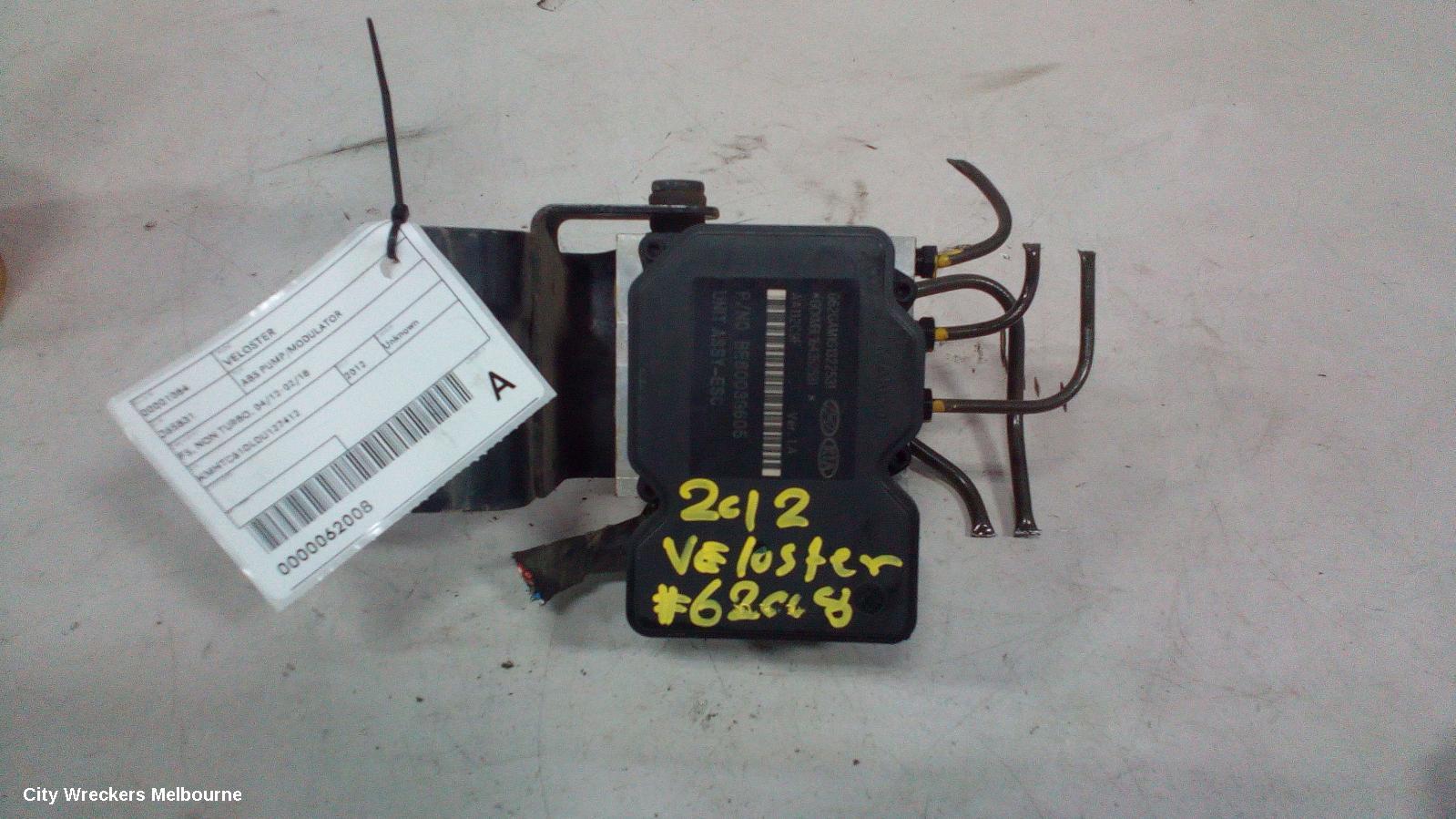 HYUNDAI VELOSTER ABS PUMP/MODULATOR, FS, NON TURBO, 04/2012 - 02/2018