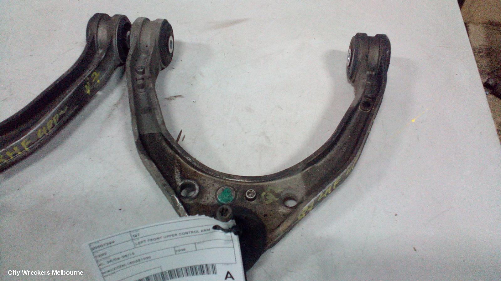 AUDI Q7 LEFT FRONT UPPER CONTROL ARM, 4L, 09/2006 - 08/2015