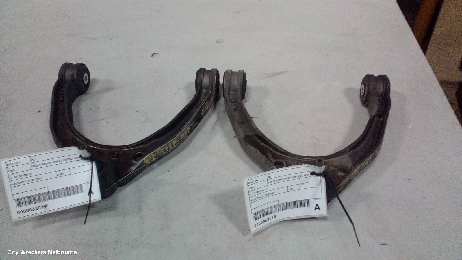 AUDI Q7 LEFT FRONT UPPER CONTROL ARM, 4L, 09/2006 - 08/2015
