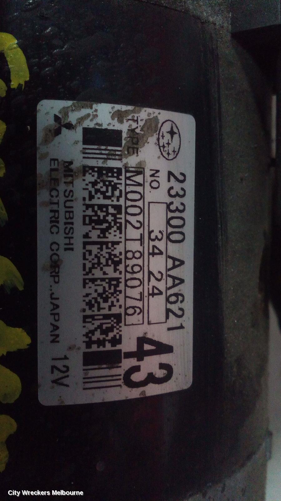 SUBARU FORESTER STARTER, DIESEL, EE20, TURBO, MANUAL, 6 SPEED, SJ, 12/2012 - 08/2018
