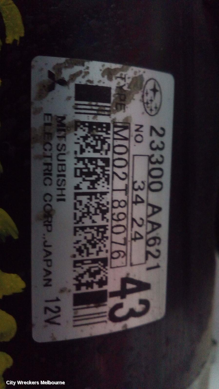 SUBARU FORESTER STARTER, DIESEL, EE20, TURBO, MANUAL, 6 SPEED, SJ, 12/2012 - 08/2018