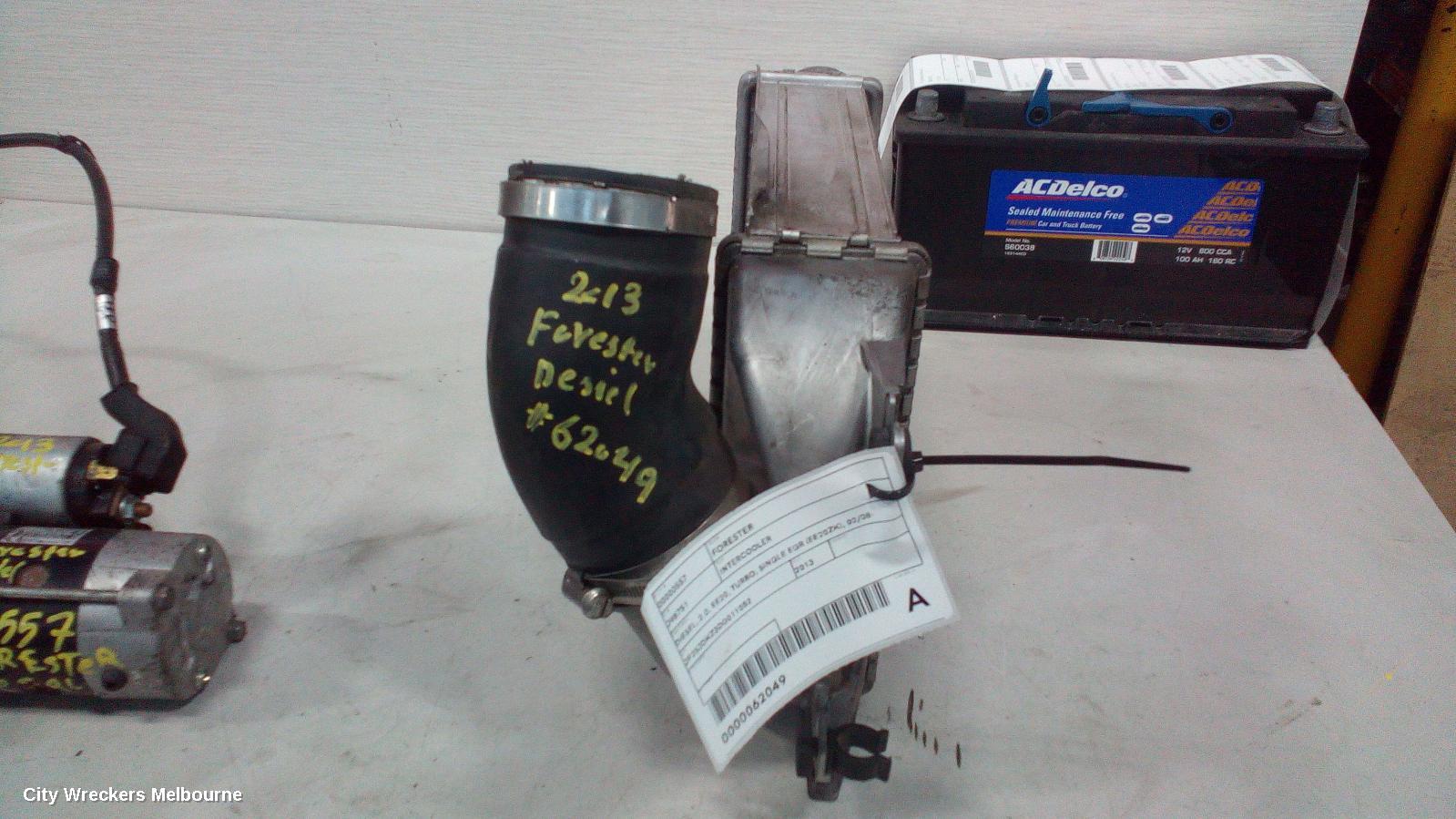 SUBARU FORESTER INTERCOOLER, DIESEL, 2.0, EE20, TURBO, SINGLE EGR (EE20ZK), 02/2008 - 10/2014