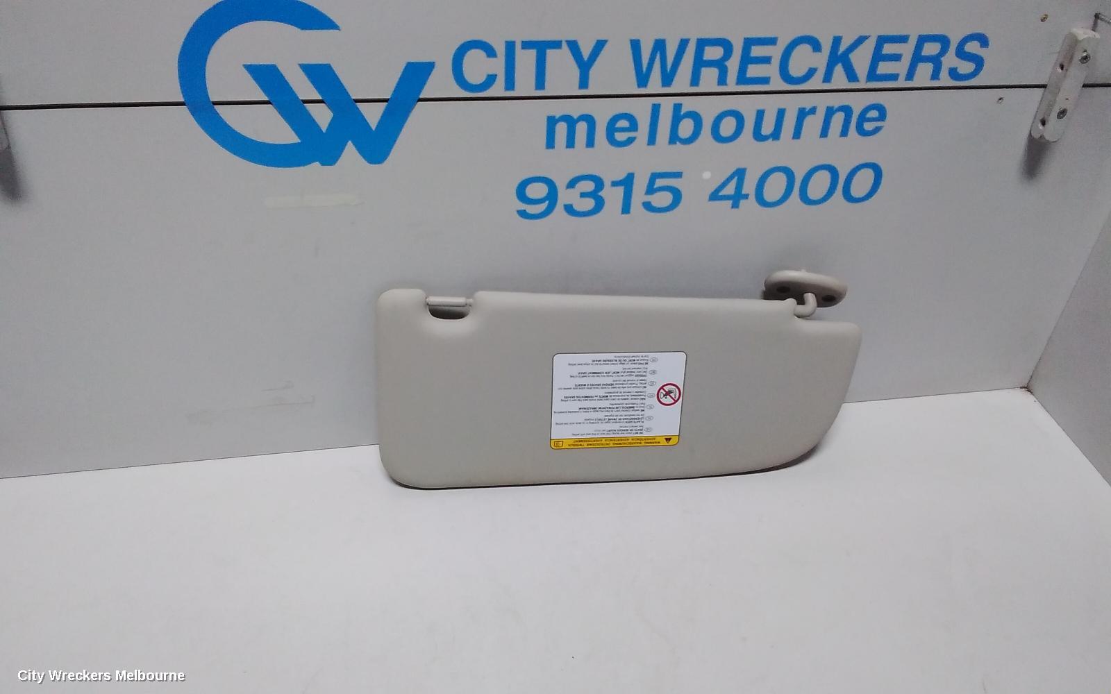 HOLDEN COLORADO SUNVISOR, RG, LH SIDE, 01/2012 ONWARDS