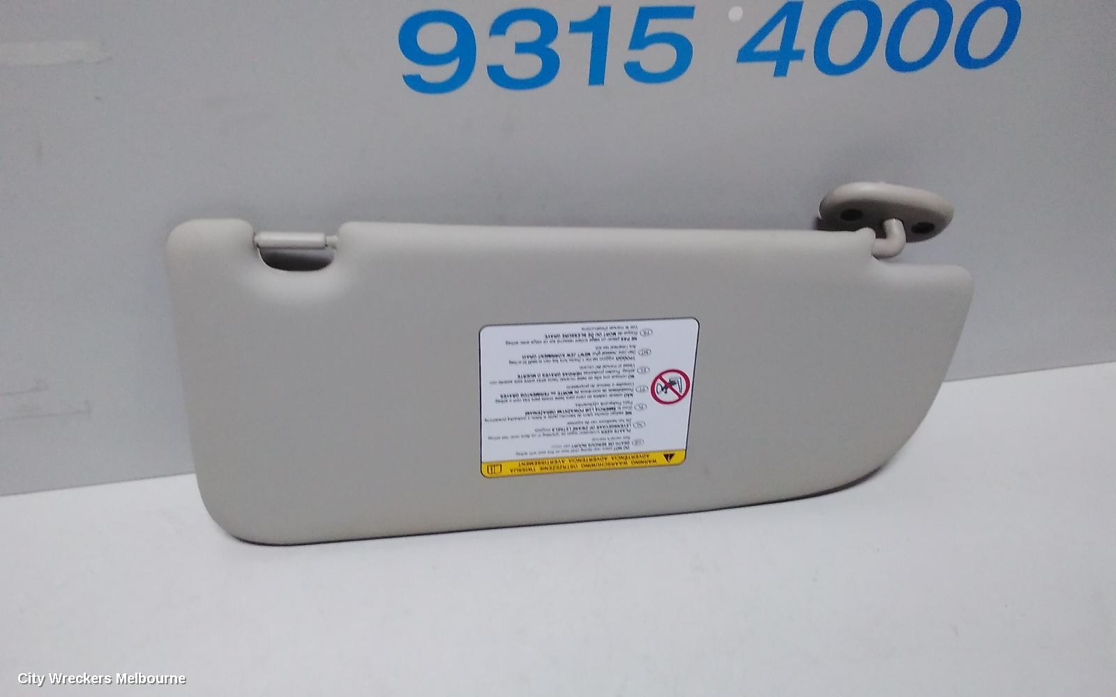 HOLDEN COLORADO SUNVISOR, RG, LH SIDE, 01/2012 ONWARDS