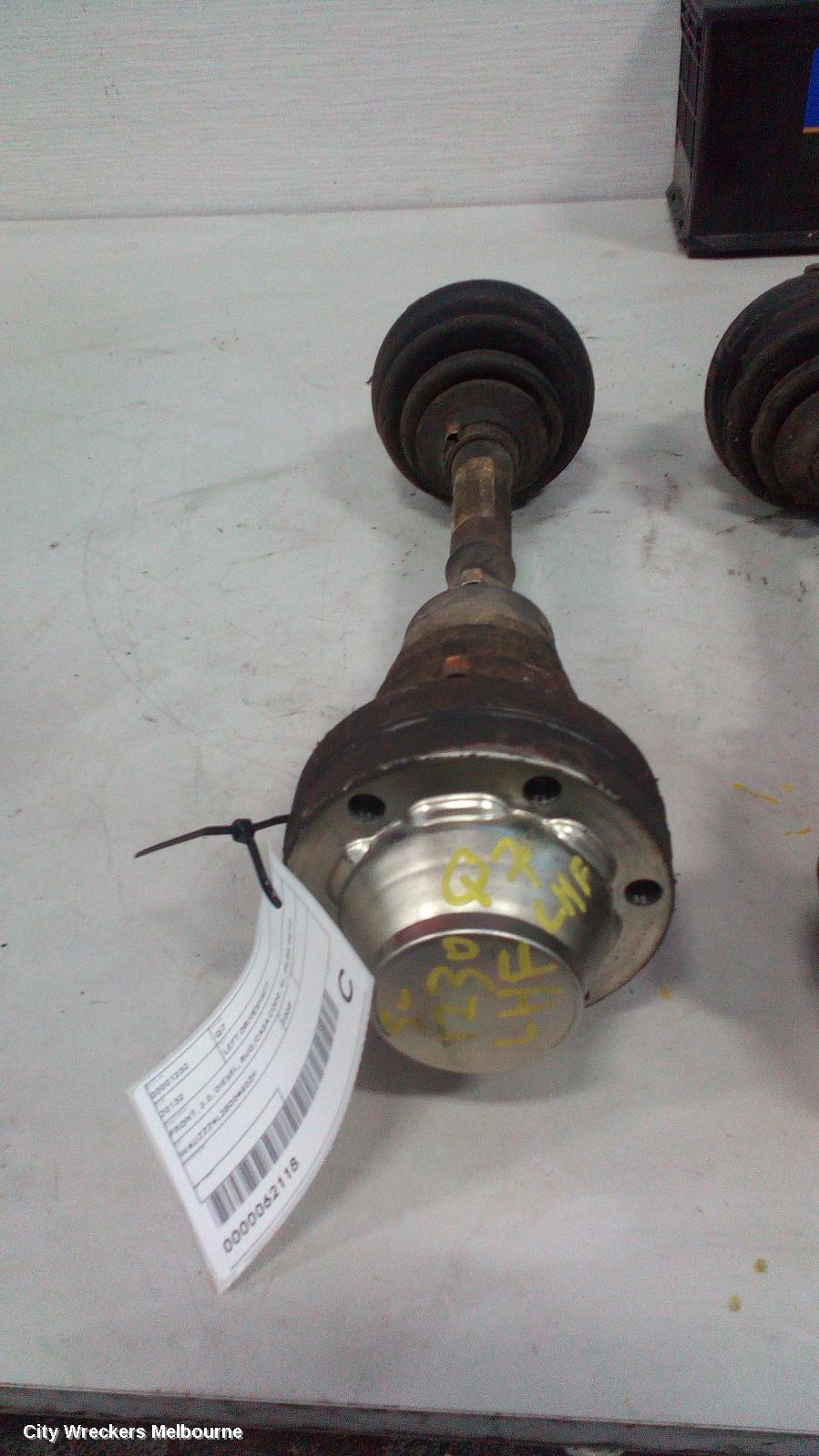 AUDI Q7 LEFT DRIVESHAFT, FRONT, 3.0, DIESEL, BUG/CASA CODE, 4L, 09/2006 - 09/2010