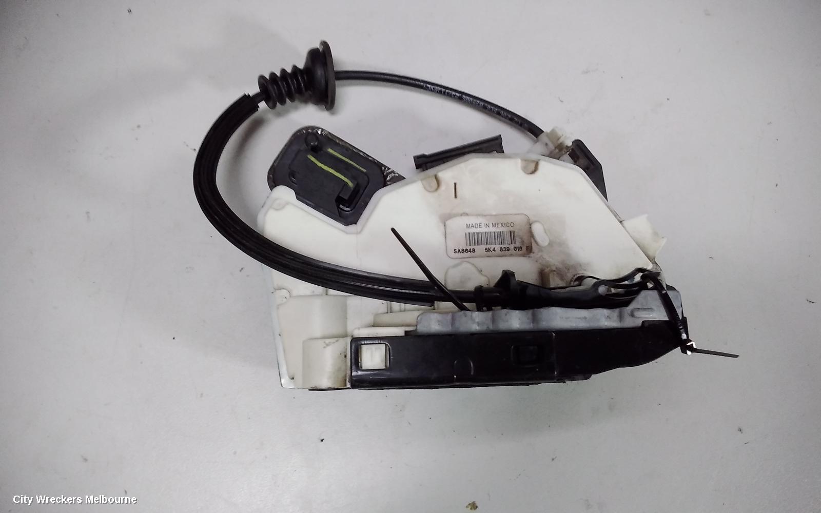 VOLKSWAGEN JETTA DOOR/BOOT/GATE LOCK, RIGHT REAR DOOR LOCK, P/N 5K4839016F, 1B, 02/2011 - 12/2017