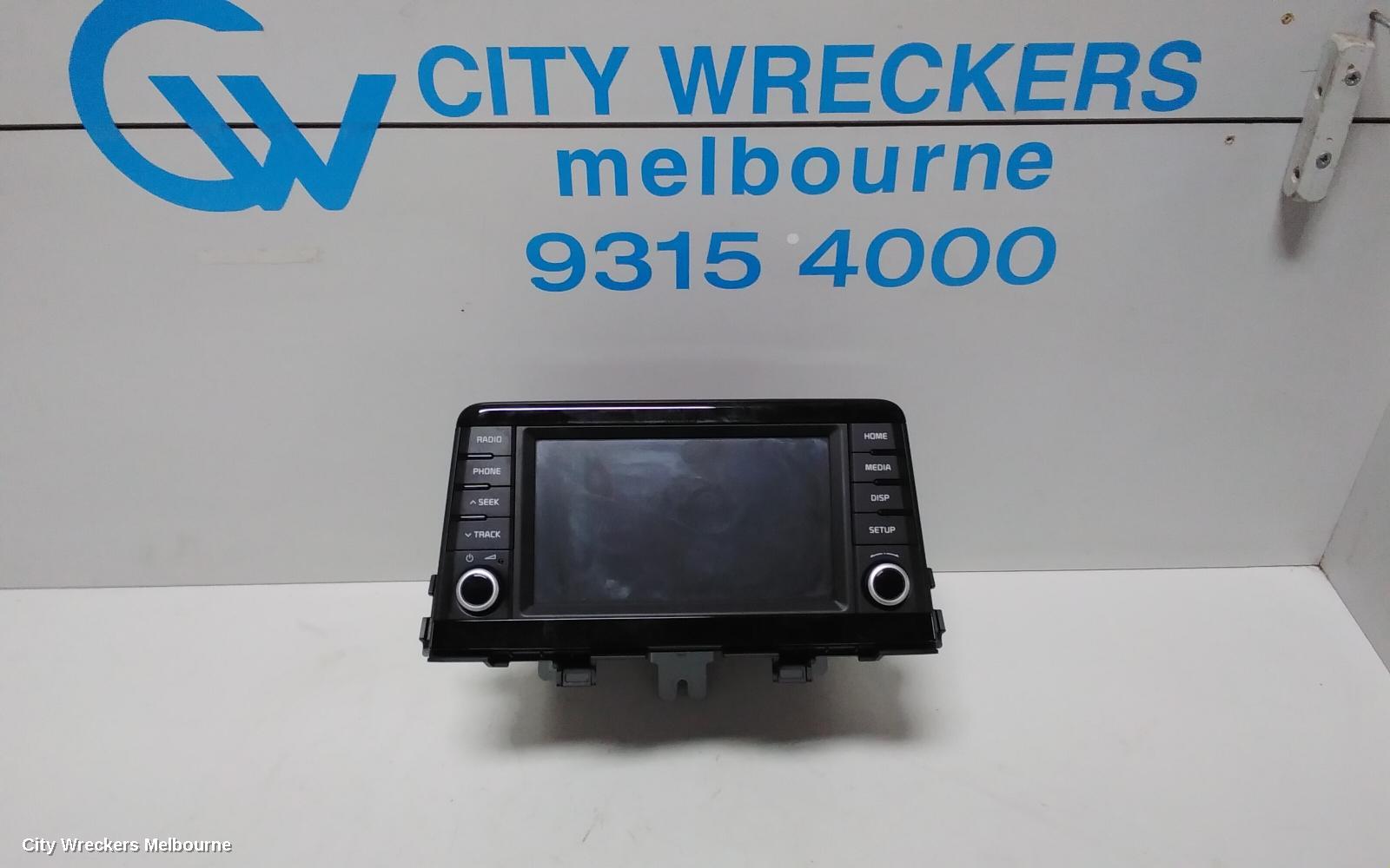 KIA PICANTO RADIO/CD/DVD/SAT/TV, DISPLAY UNIT, 7IN TOUCHSCREEN, JA, 05/2017 - 07/2020