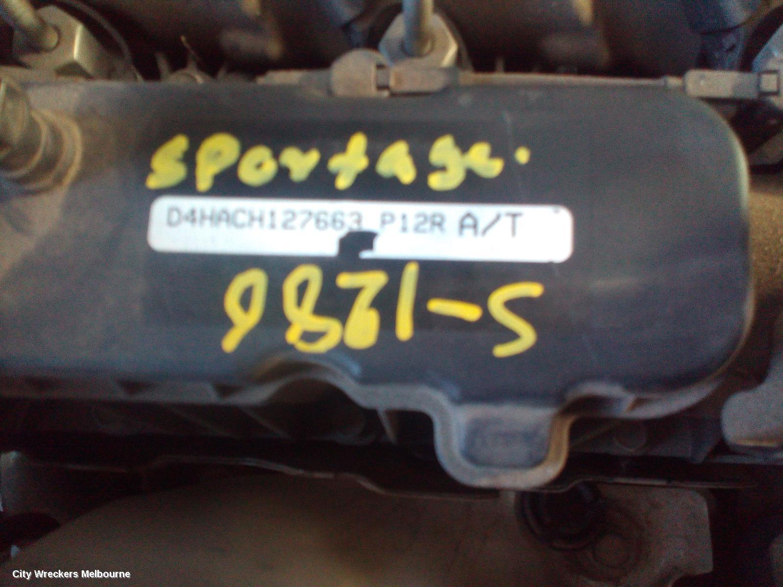 KIA SPORTAGE ENGINE, DIESEL, 2.0, D4HA, TURBO, SL, 05/2010 - 10/2015
