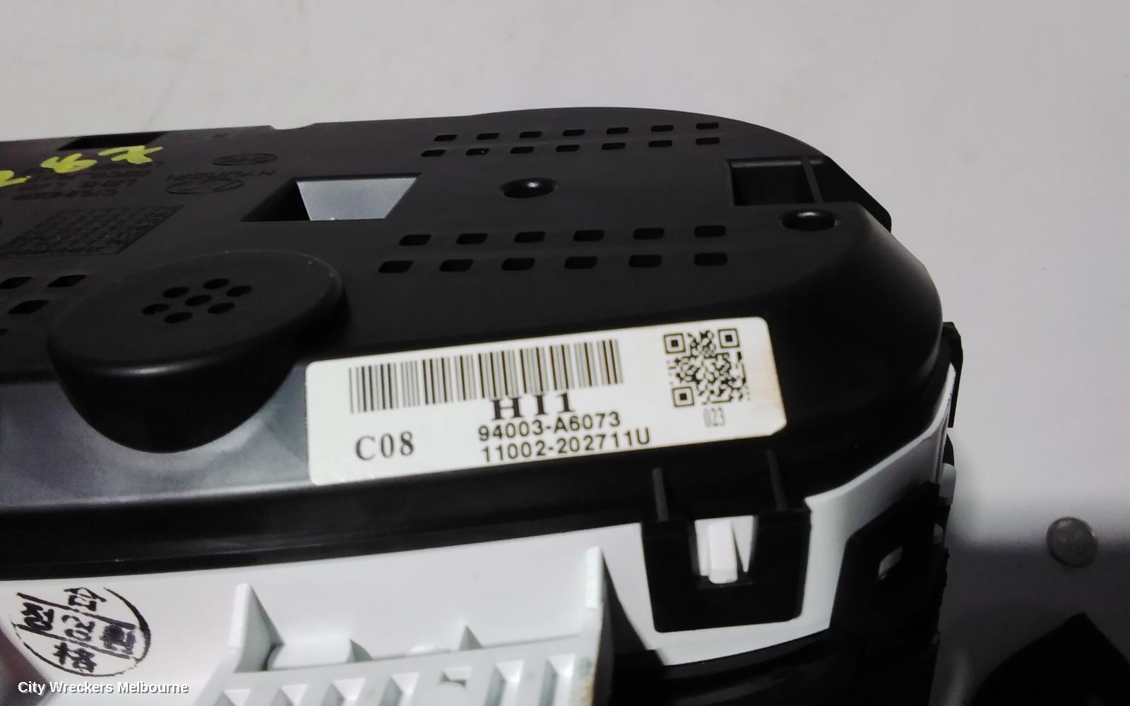 HYUNDAI I30 INSTRUMENT CLUSTER, PETROL, AUTO T/M, TACHO IS UP TO 8 TYPE, GD, 03/2012 - 02/2017
