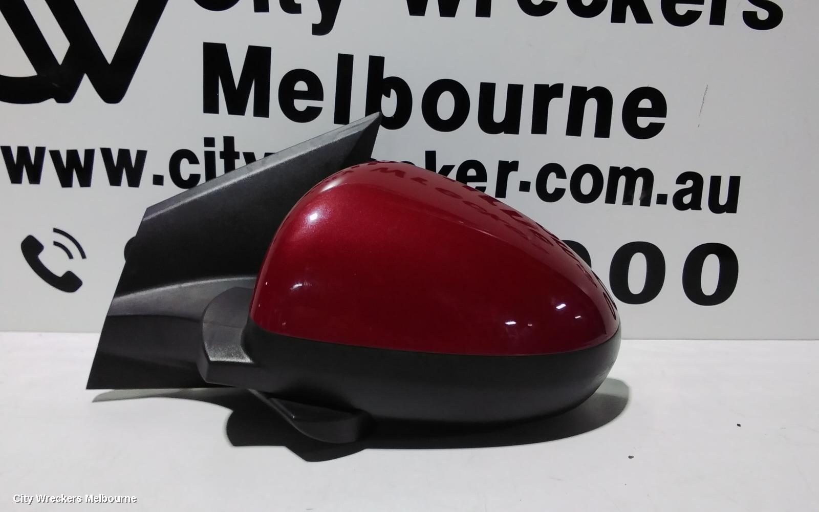 HOLDEN BARINA LEFT DOOR MIRROR, TM, COLOUR CODED, 11/2011 - 12/2018