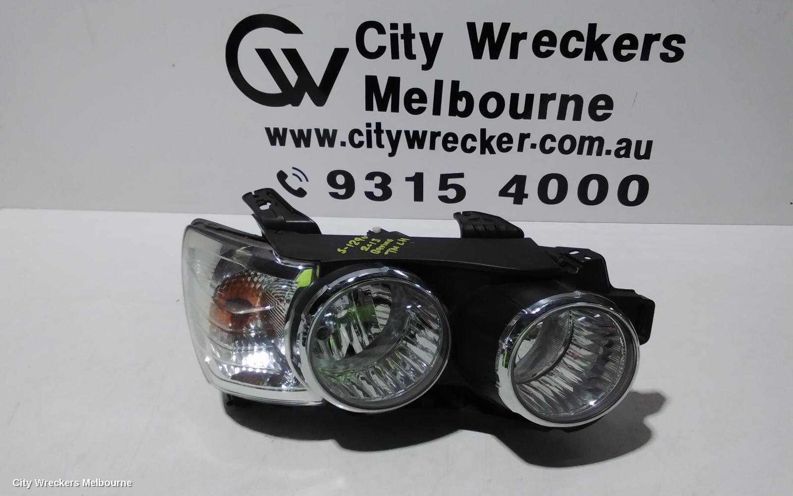 HOLDEN BARINA RIGHT HEADLAMP, TM, W/ CHROME RING TYPE, 11/2011 - 08/2016