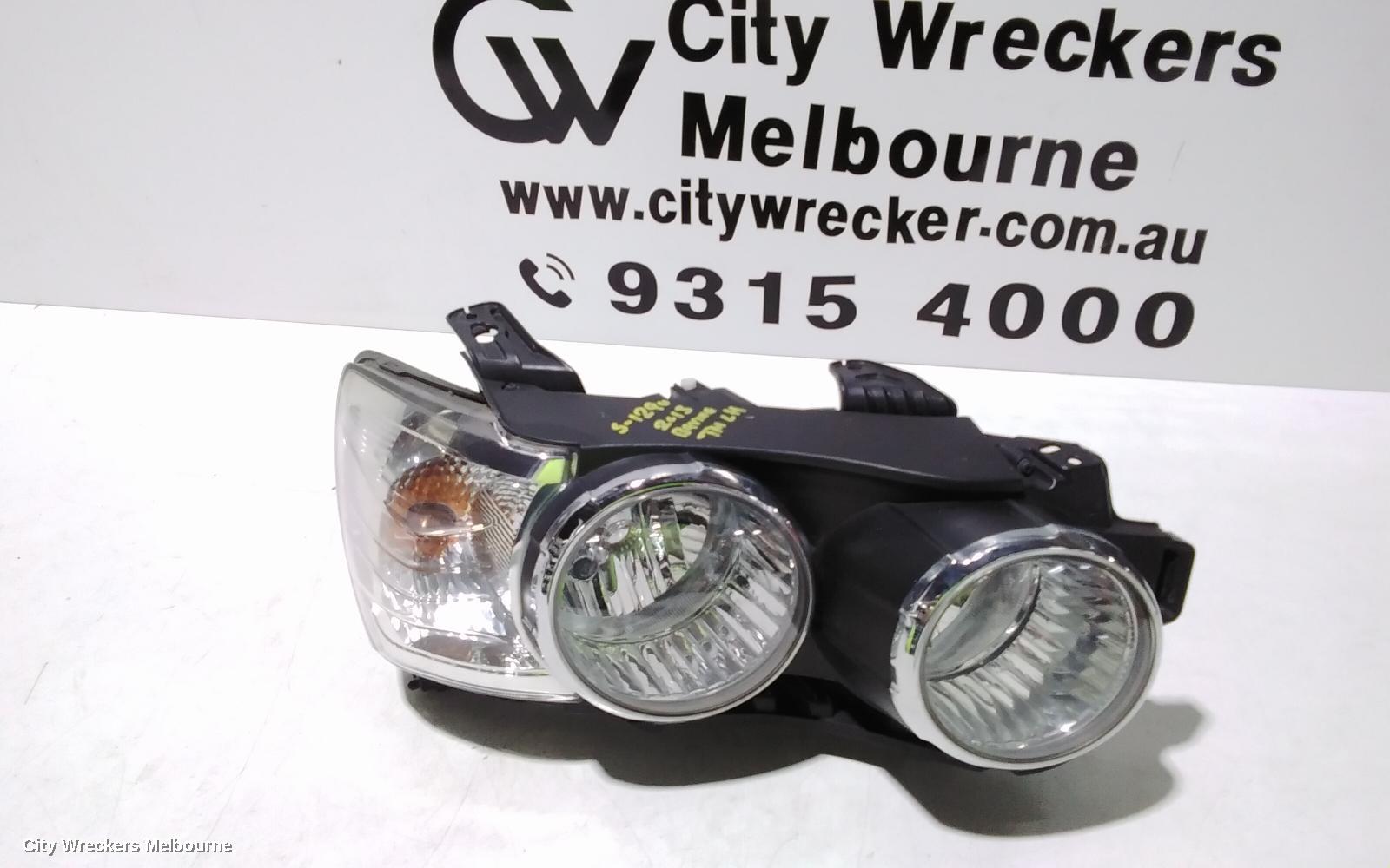 HOLDEN BARINA RIGHT HEADLAMP, TM, W/ CHROME RING TYPE, 11/2011 - 08/2016