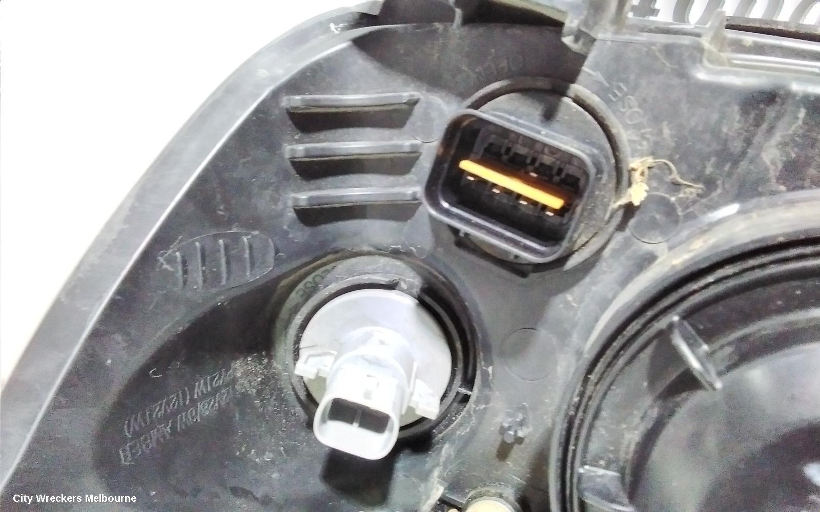 HOLDEN BARINA RIGHT HEADLAMP, TM, W/ CHROME RING TYPE, 11/2011 - 08/2016