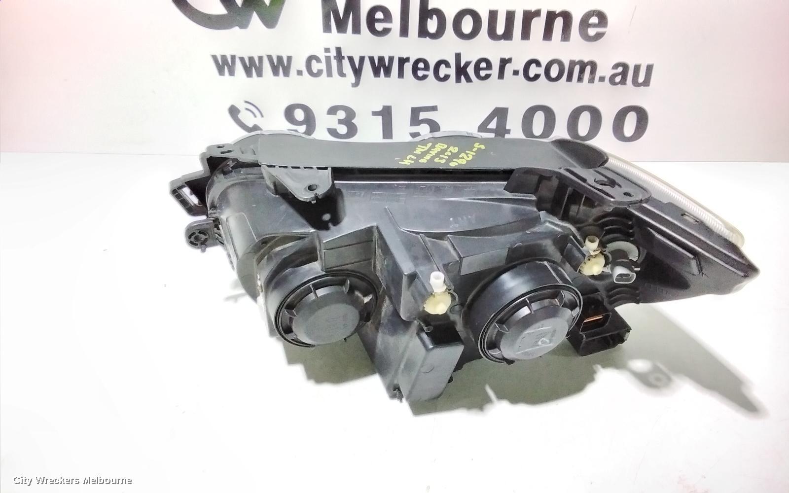 HOLDEN BARINA RIGHT HEADLAMP, TM, W/ CHROME RING TYPE, 11/2011 - 08/2016