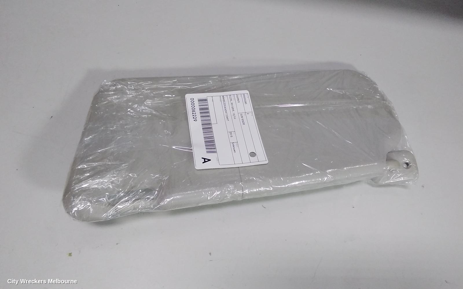 MAZDA 2 SUNVISOR, DJ/DL, RH SIDE, 10/2014 ONWARDS