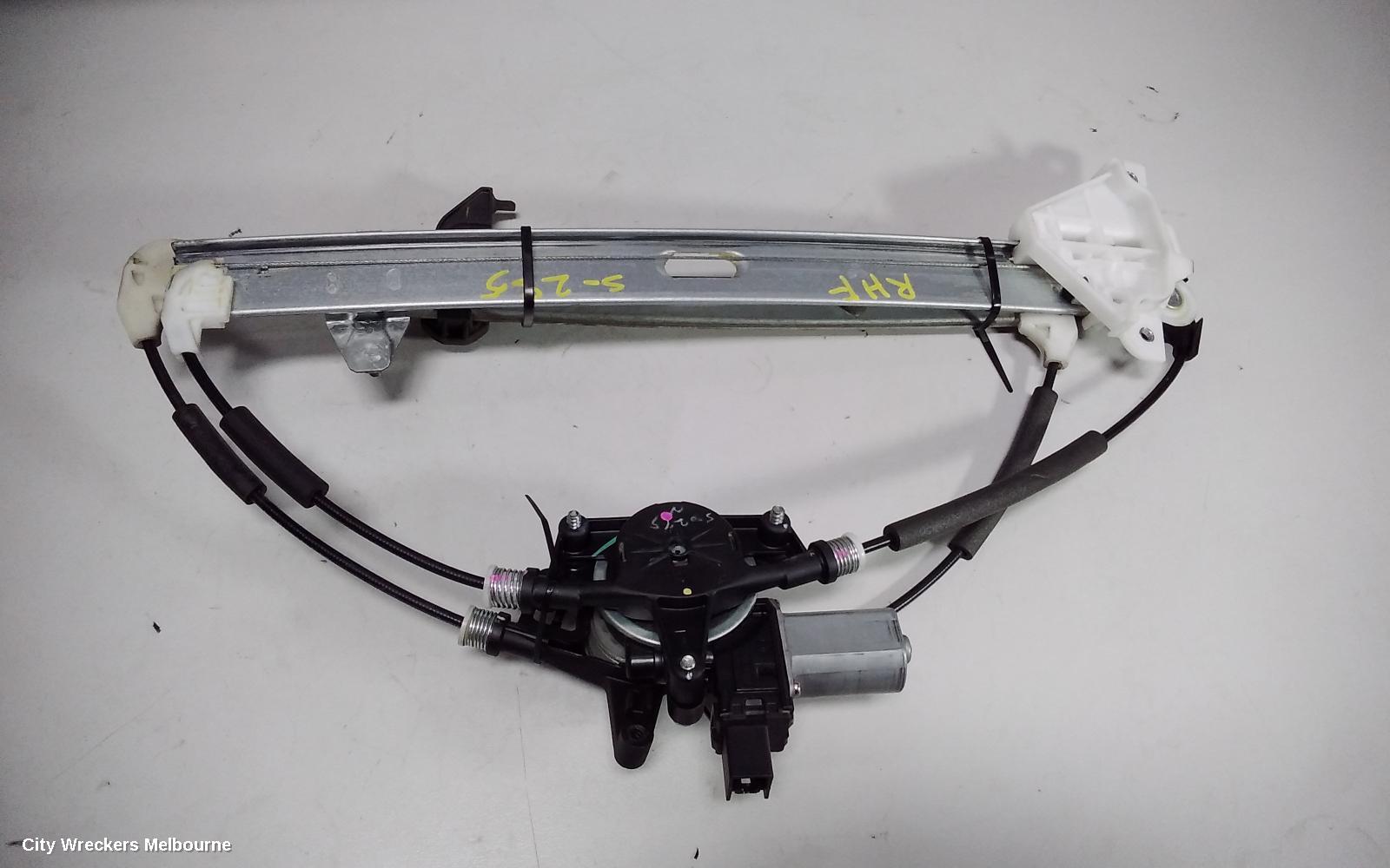 MAZDA 2 RIGHT FRONT WINDOW REG/MOTOR, DJ/DL, 10/2014 ONWARDS