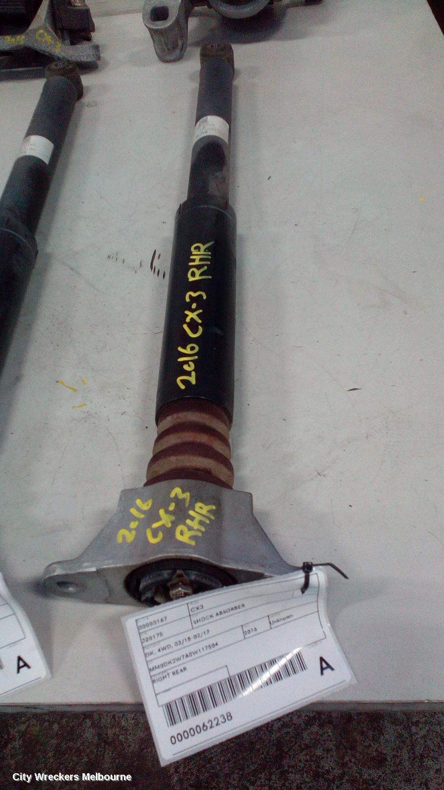 MAZDA CX3 SHOCK ABSORBER, DK, 4WD, 03/2015 - 02/2017