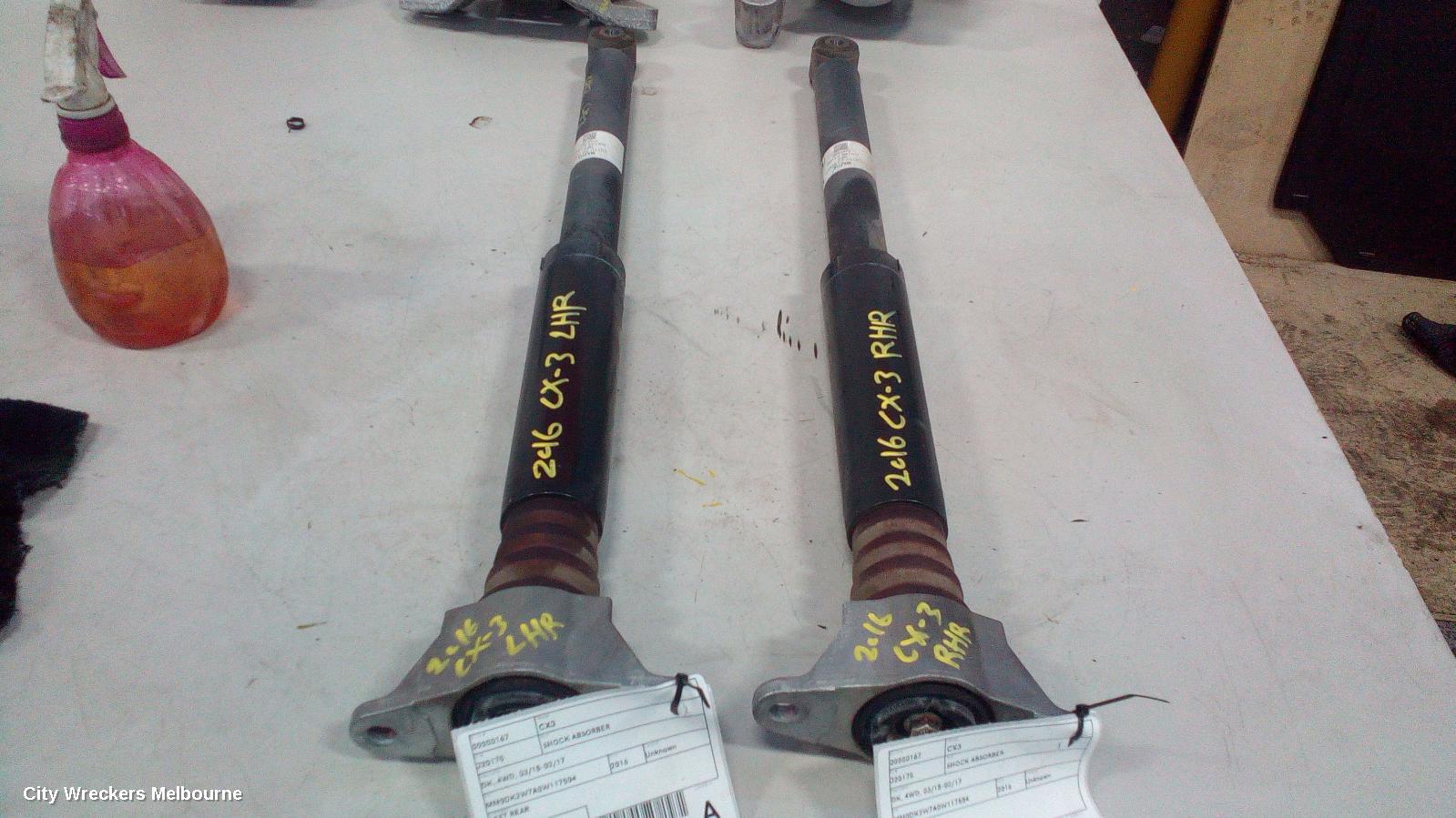 MAZDA CX3 SHOCK ABSORBER, DK, 4WD, 03/2015 - 02/2017