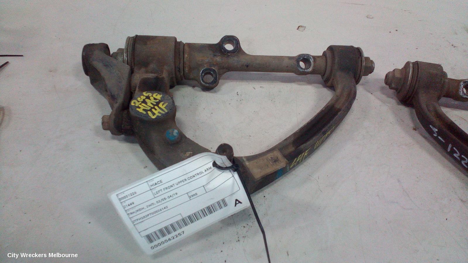 TOYOTA HIACE LEFT FRONT UPPER CONTROL ARM, TRH/KDH, 2WD, 03/2005 - 04/2019