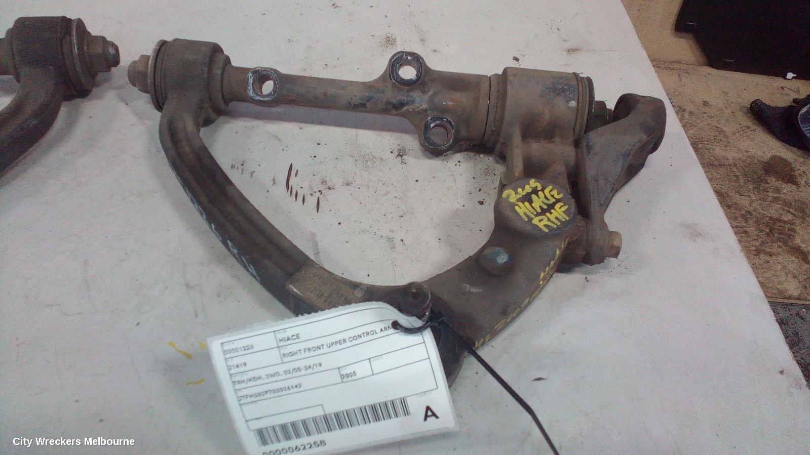 TOYOTA HIACE RIGHT FRONT UPPER CONTROL ARM, TRH/KDH, 2WD, 03/2005 - 04/2019