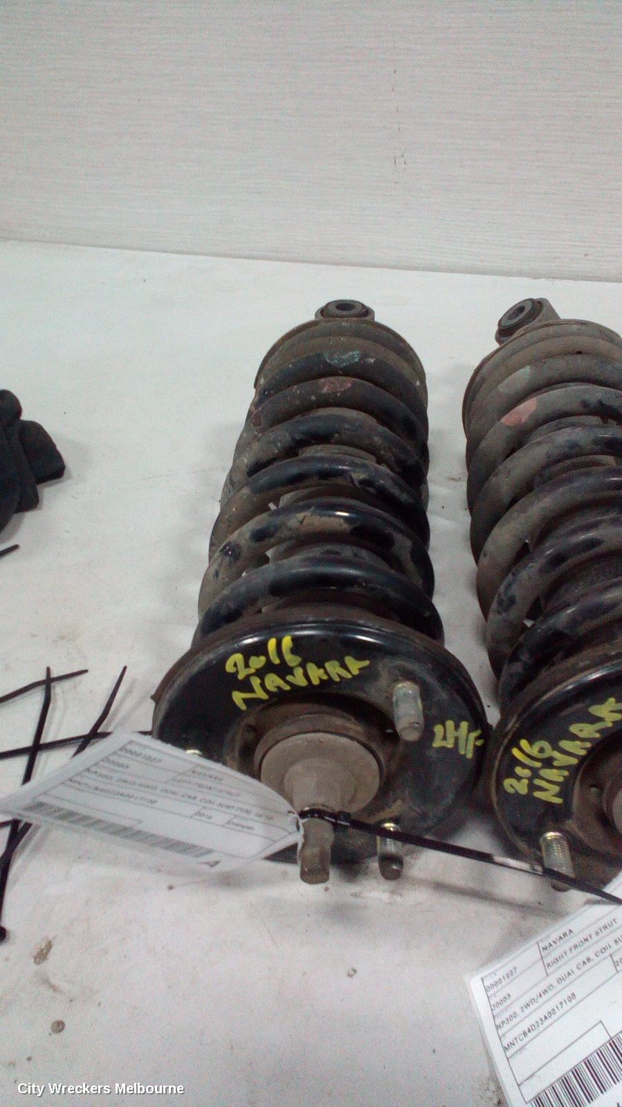 NISSAN NAVARA LEFT FRONT STRUT, NP300, 2WD/4WD, DUAL CAB, COIL SUSP TYPE, 05/2015 ONWARDS
