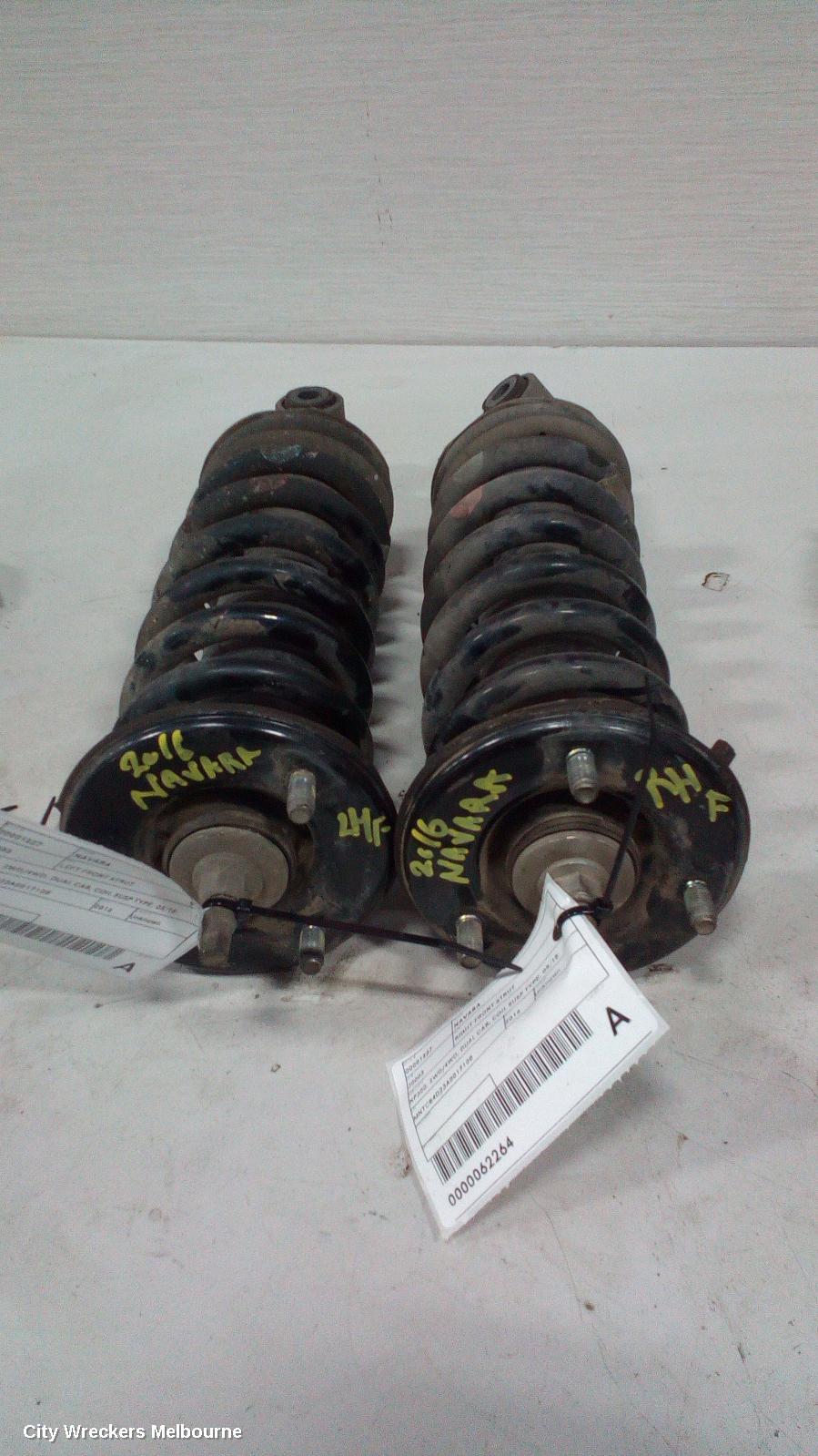 NISSAN NAVARA LEFT FRONT STRUT, NP300, 2WD/4WD, DUAL CAB, COIL SUSP TYPE, 05/2015 ONWARDS