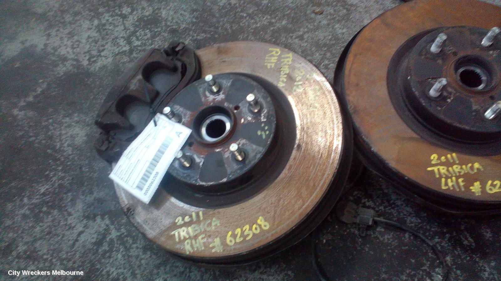 SUBARU TRIBECA RIGHT FRONT HUB ASSEMBLY, B9, 10/2006 - 01/2014