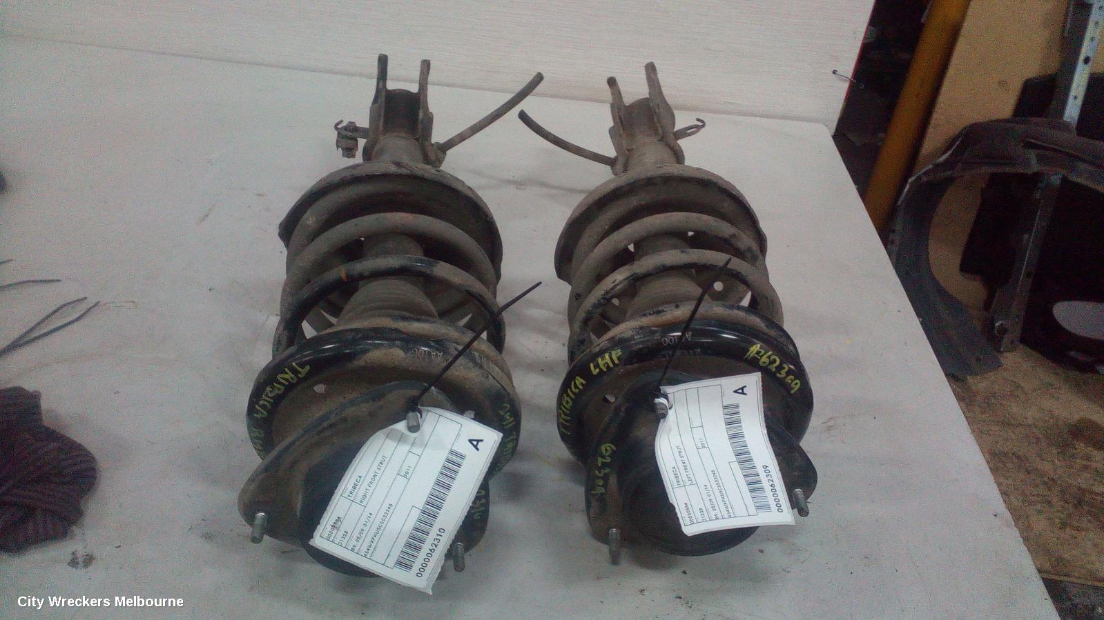 SUBARU TRIBECA RIGHT FRONT STRUT, B9, 05/2009 - 01/2014