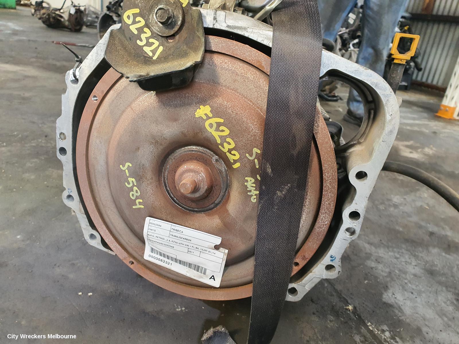 SUBARU TRIBECA TRANS/GEARBOX, AUTO, PETROL, 3.6, EZ36 (6TH VIN = F), B9, 12/2007 - 01/2014
