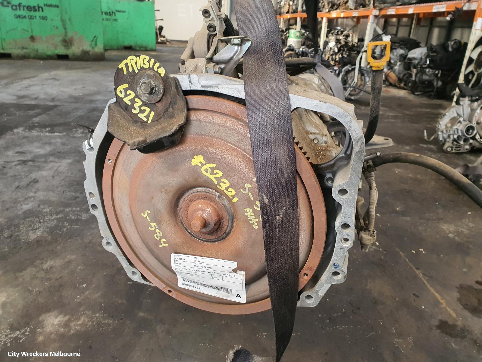 SUBARU TRIBECA TRANS/GEARBOX, AUTO, PETROL, 3.6, EZ36 (6TH VIN = F), B9, 12/2007 - 01/2014