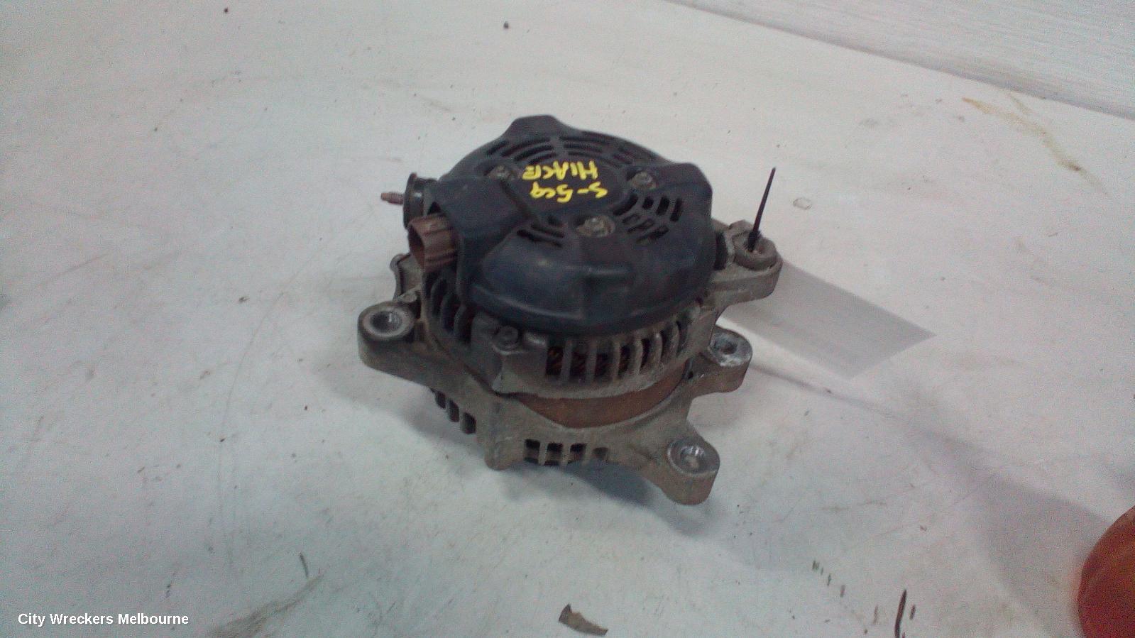 TOYOTA HIACE ALTERNATOR, PETROL, 2.7, 2TR-FE, MANUAL T/M, TRH, 03/2005 - 02/2015