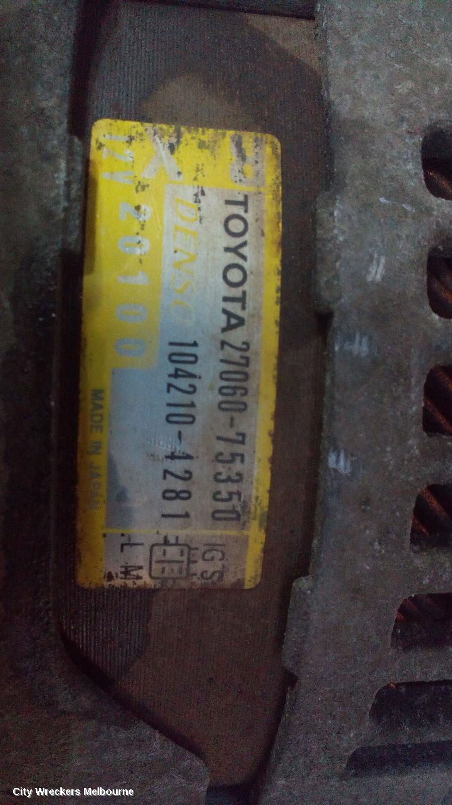 TOYOTA HIACE ALTERNATOR, PETROL, 2.7, 2TR-FE, MANUAL T/M, TRH, 03/2005 - 02/2015
