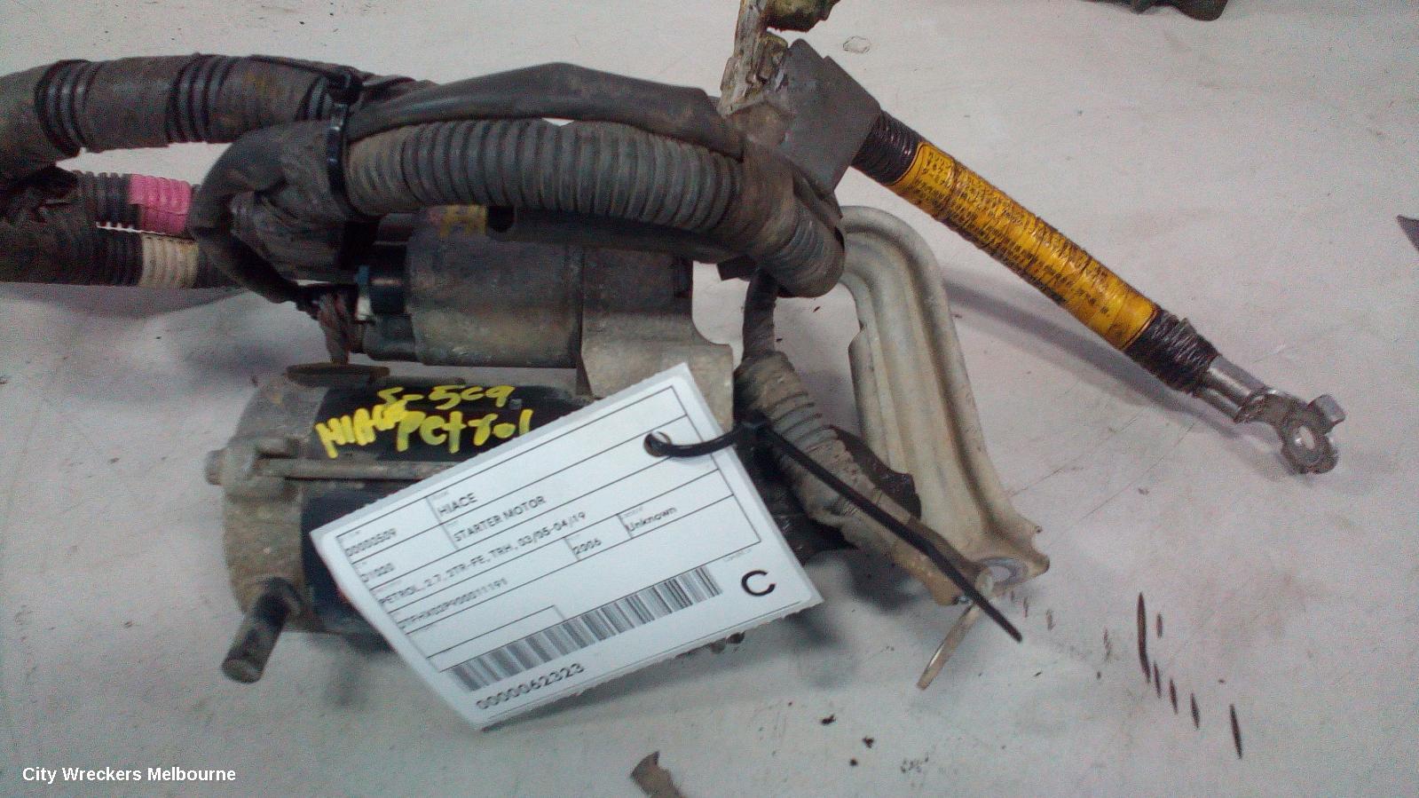 TOYOTA HIACE STARTER, PETROL, 2.7, 2TR-FE, TRH, 03/2005 - 04/2019